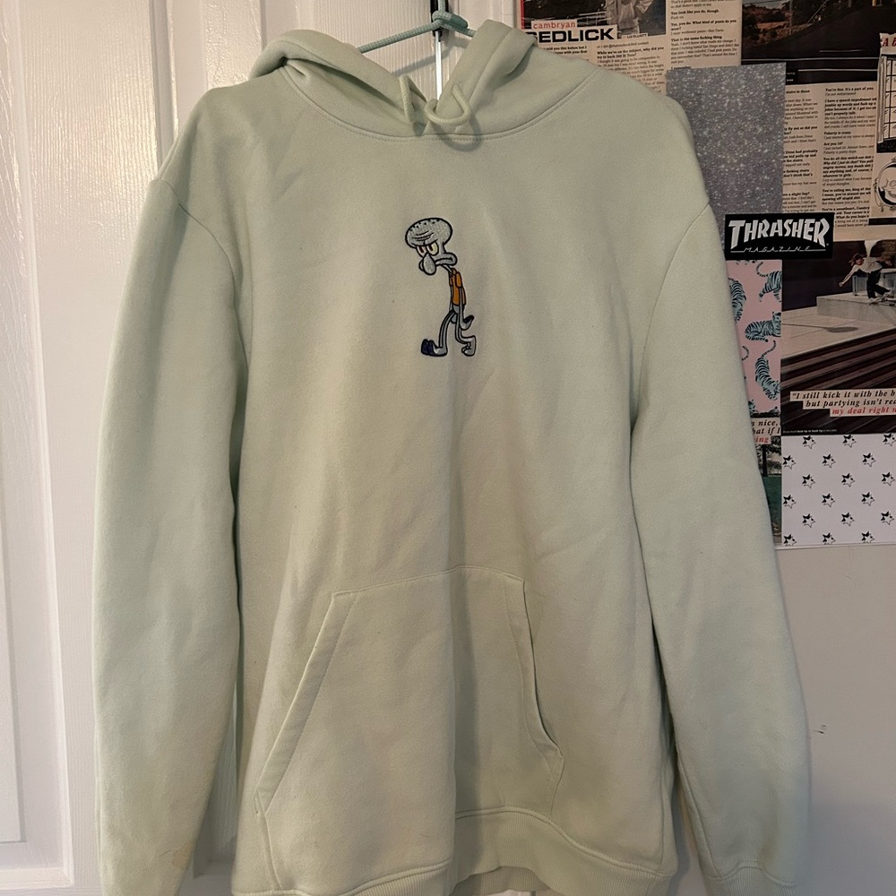 H&M Green Sweater with Dinosaur Graphic
